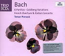 copertina BACH JOHANN SEBASTIAN 6 Partitas-goldberg Variations (3 Cd)